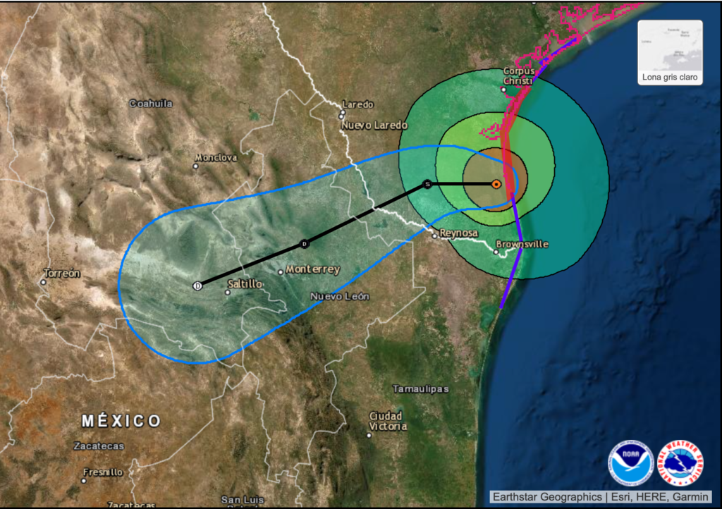 Huracán Hanna en Reynosa